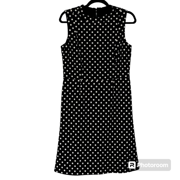 Nine West Dresses & Skirts - NINE WEST Women’s Black/White Polka Dot Dress Crew Neck Knee Length Flare SIZE 6